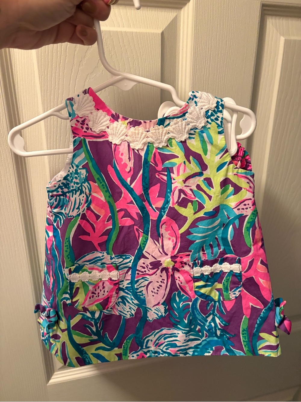 Lilly Pulitzer Girls' Tropical Tank Top in Pink, Teal & Purple